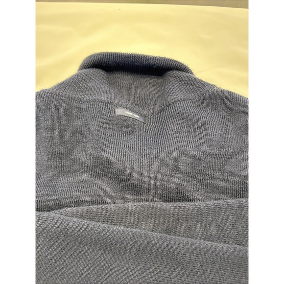 Nautica Full zip Navy/Grey Panels Cardigan Sweater Mens SZ XL - Picture 6 of 8